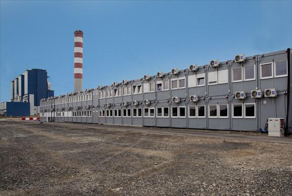 zaplecza budów - Algeco